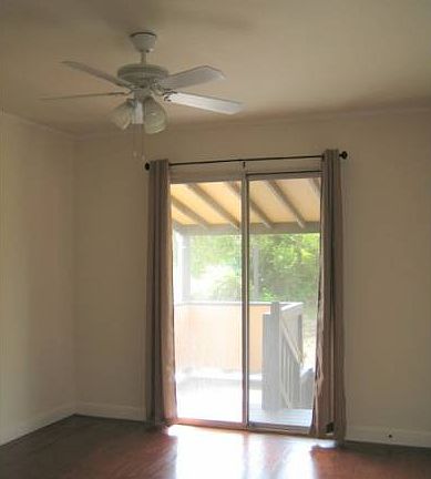 Bedroom leading to deck