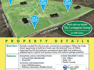 Yates Ford Road And Clifton Road #LOT 1, Clifton, VA 20124