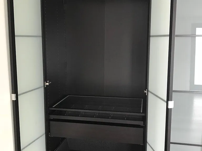 Master Bedroom designer closet with large watch/jewelry draw