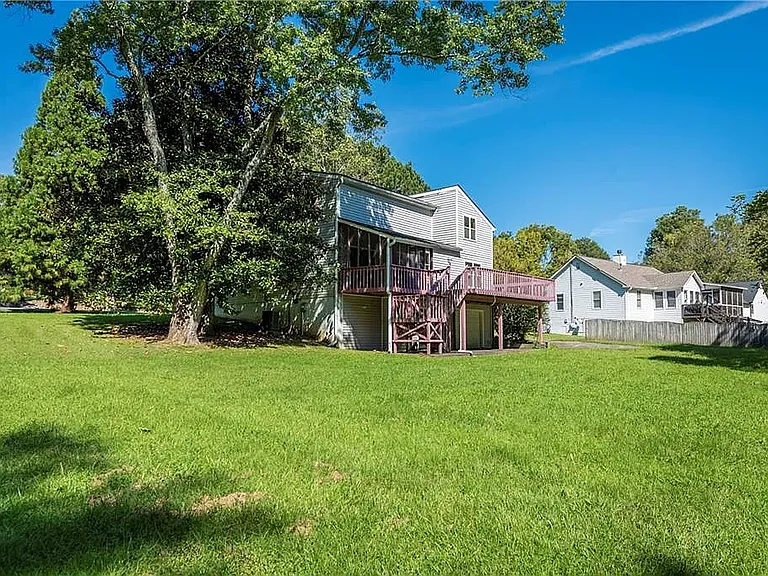back yard view; huge corner lot