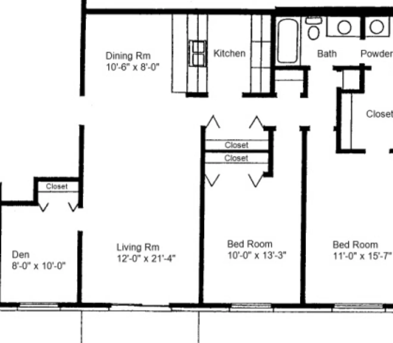 2 bed, 1.5 bath, 1100 sqft, $1,300 — Photo 3