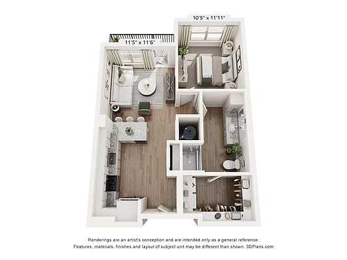 Floor plan A2 - Navy