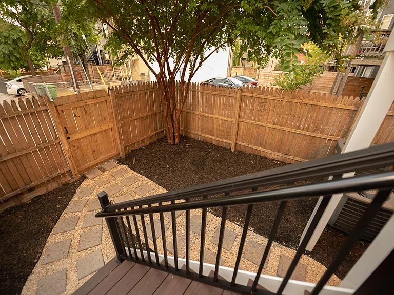 Semi-private fenced garden