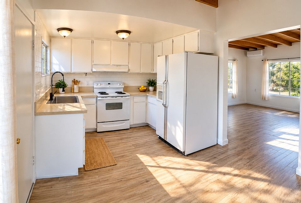 Kitchen and living room