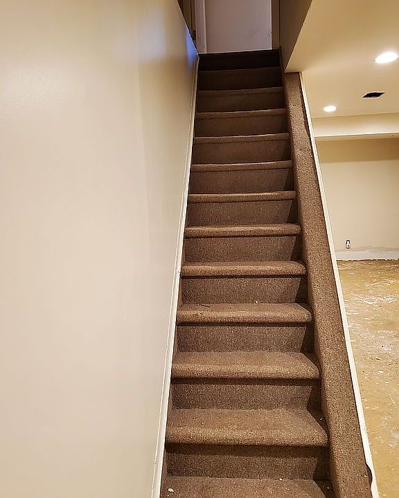 Stairs leading to main floor