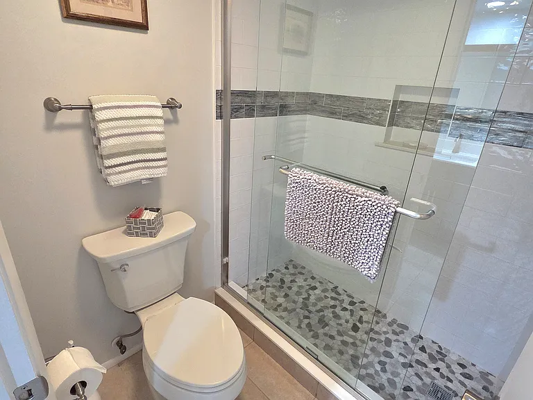 Enjoy and added, upgraded walk-in shower