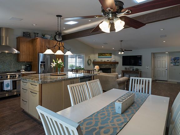 View from inside kitchen