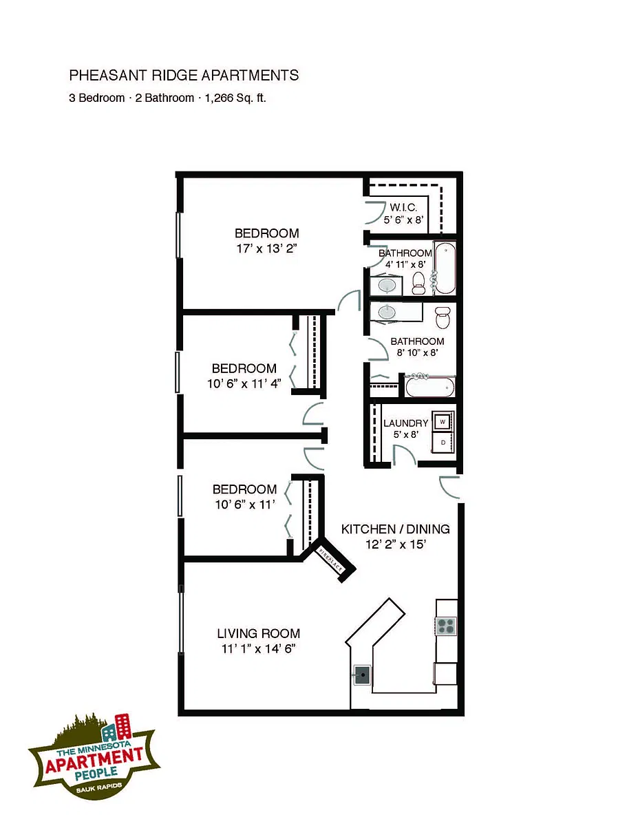 Floor plan 3bed 2bath