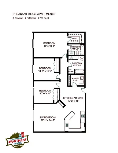 Floor plan 3bed 2bath