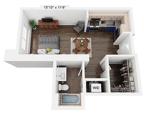 Floor plan Studio E1CC