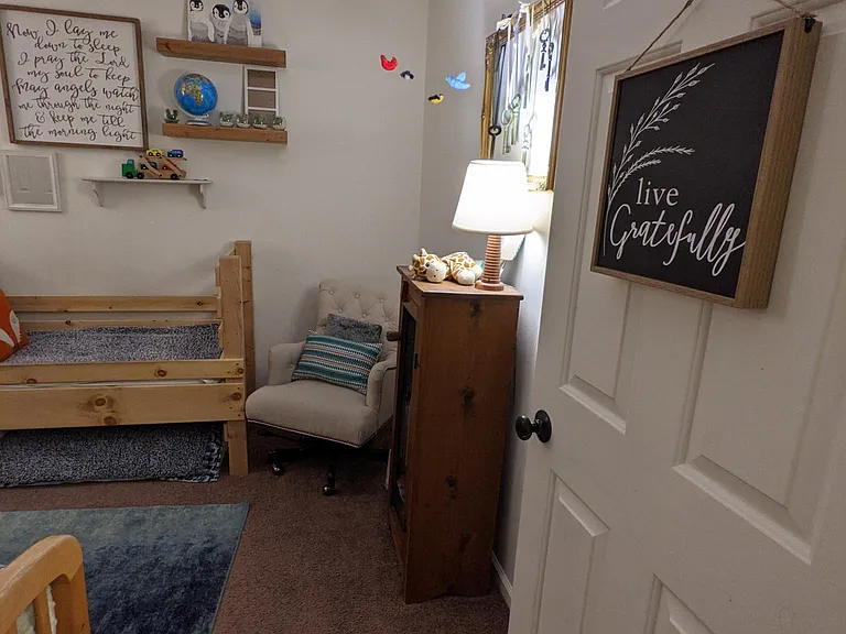 Same bedroom, different styling!