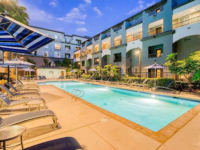 Relax in our heated outdoor pool on a hot day