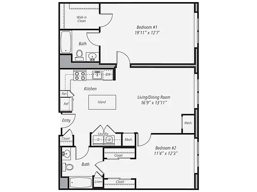 Floor plan B1P-1112