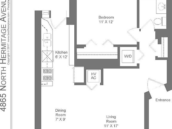 2nd image of 4867 N Hermitage Ave #3K