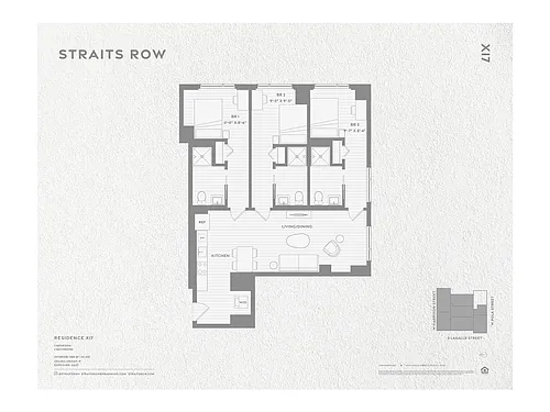 Floor plan Private Bedspace in a C1 with Roommates