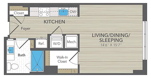Floor plan Studio Small
