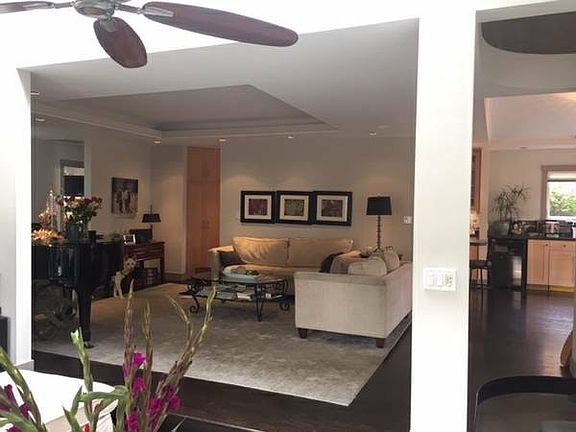 View of the living room from the family room