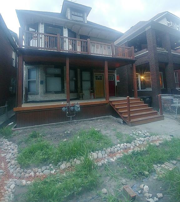 Front of house - new porch.