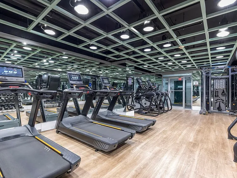 Fitness center with strength and cardio equipment
