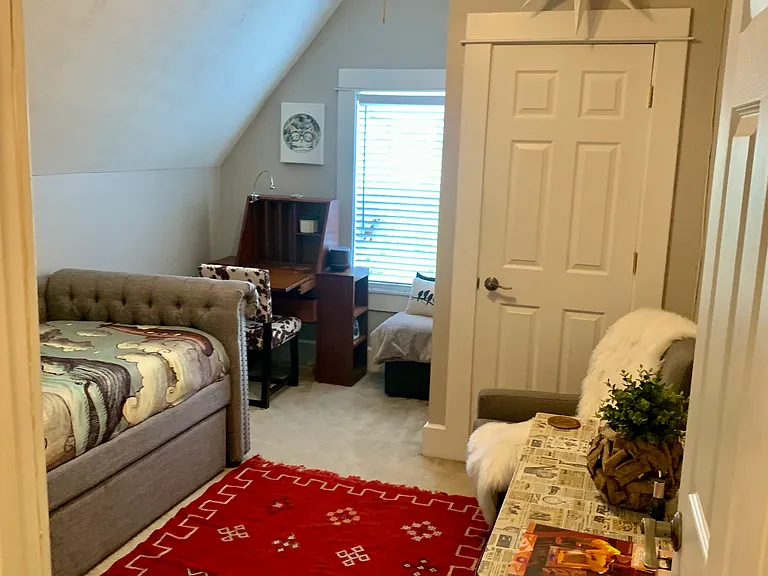 Pull out twin trundle bed underneath