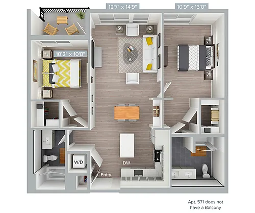 Floor plan B15S-1077
