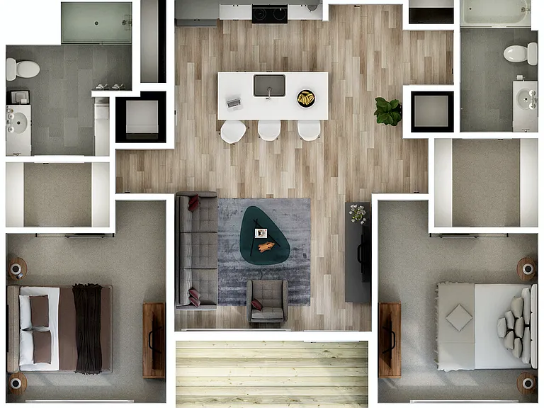 Two Bedroom Two Bedroom