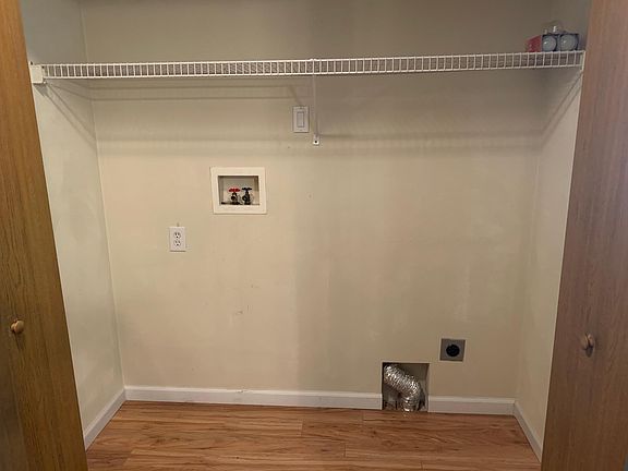 Closet with laundry hook-up