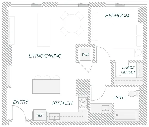 Floor plan 1-13B