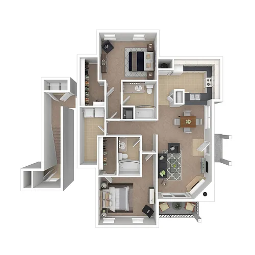 Floor plan The Georgetown - Carriage House