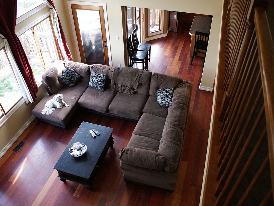 5" cherry hardwood flooring.