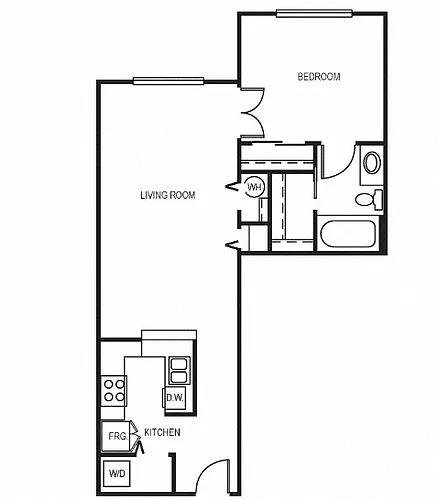 Floor plan 1X1 6252