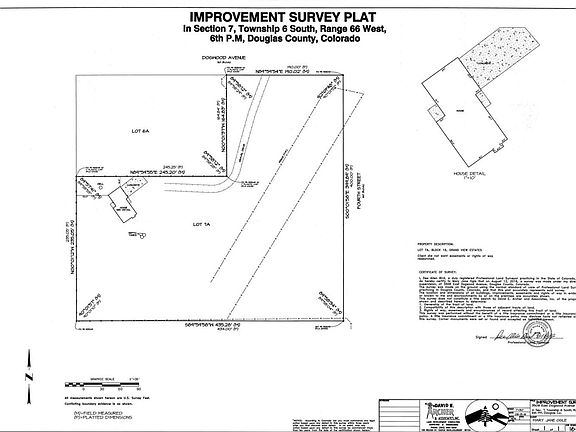 PLOT PLAN OF PROPERTY