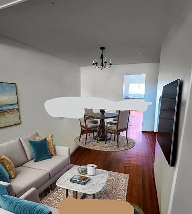 dining/living room area