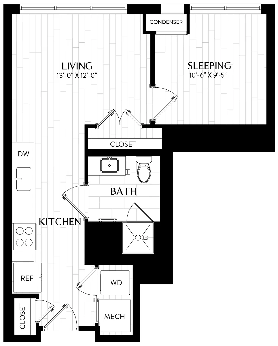 Floor plan Studio-S1M7