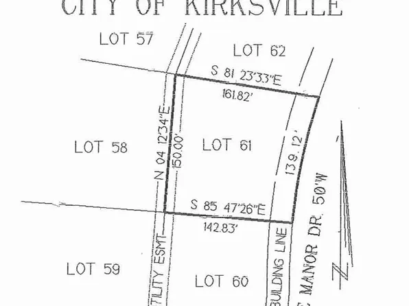 LOT 61 Lakeside Manor Dr, Kirksville, MO 63501