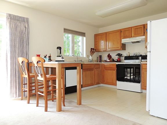 Kitchen with Entrance to Raised Deck