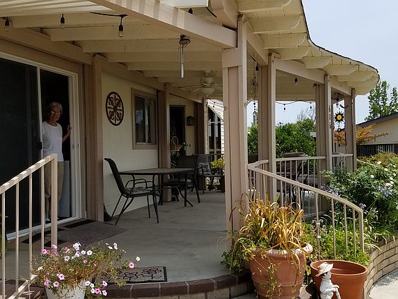 Large entry with covered patio