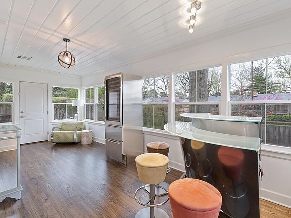 Sunroom with windows on all sides