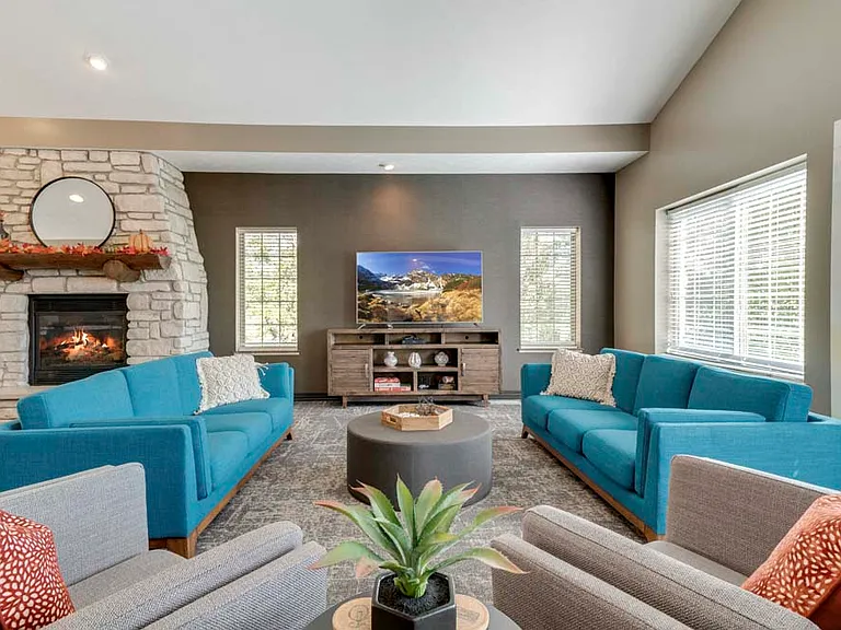 Sit back and relax in the TV lounge.