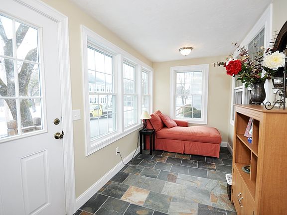 Sunroom--heated with stunning slate floor