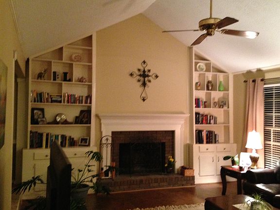Living room- fireplace