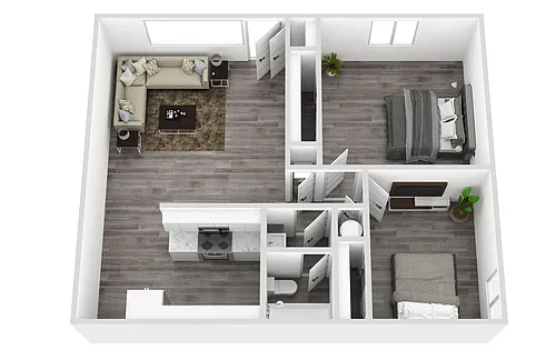 Floor plan Two Bedroom