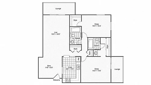 Floor plan The Marion