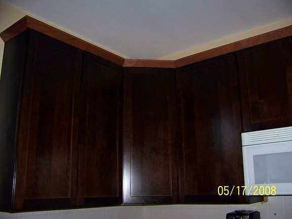 new maple and cherry cabinets