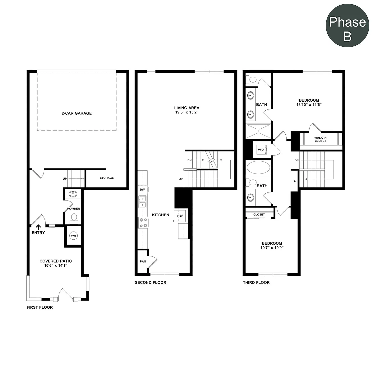 Floor plan The Townhomes Plan 2A