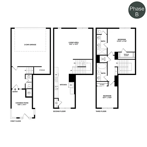 Floor plan The Townhomes Plan 2A