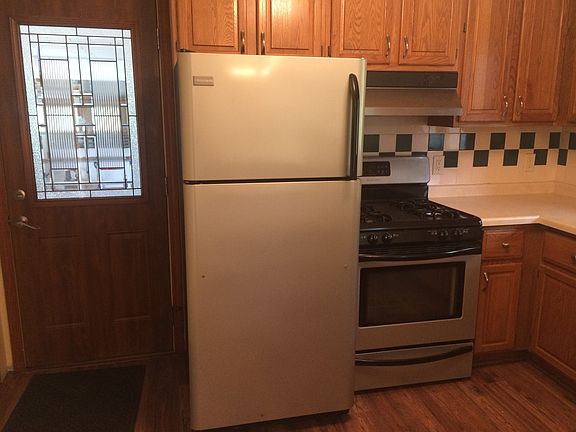 Kitchen and door to garage