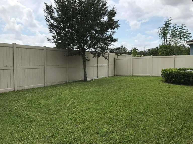 Nice size backyard
