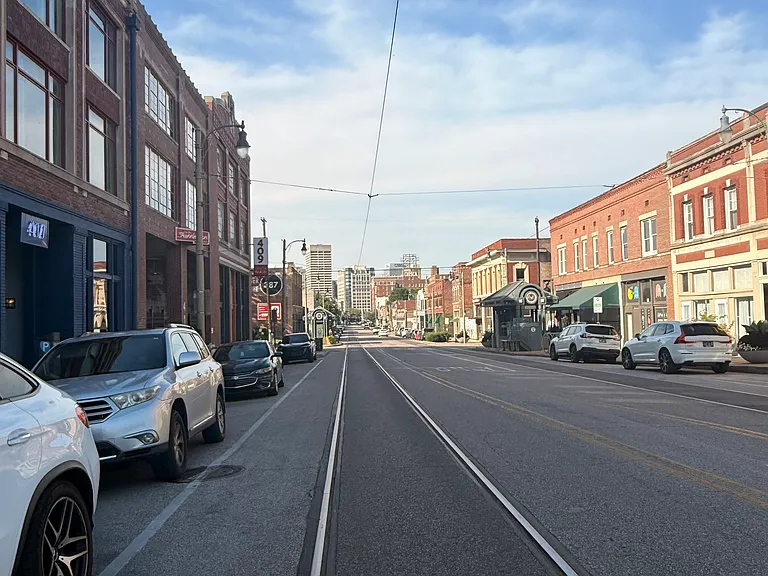 Street view from the building looking north