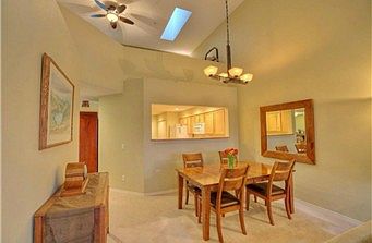 Open dining room off kitchen